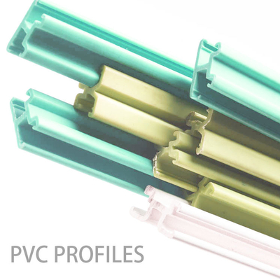 Plastics Multi-Color PVC Profile For Various Industries Custom Extruded Plastic Profiles